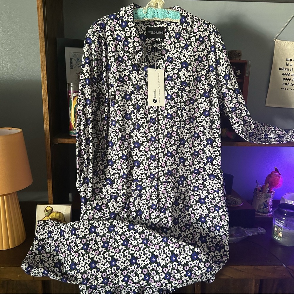 Wildfang Floral Coveralls Jumpsuit NWT 2X